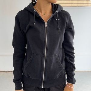 Nike black Zip-Up Hoodie
